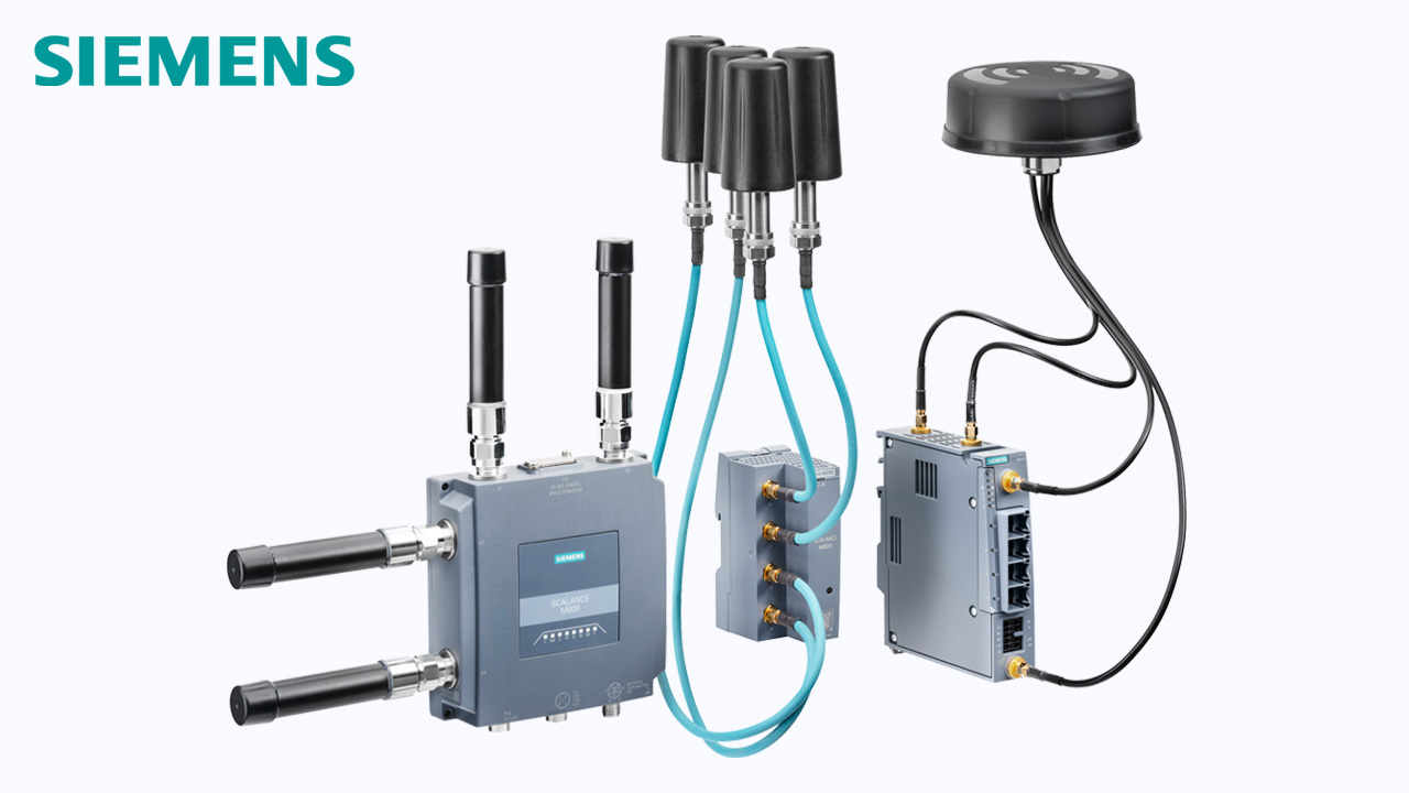 Foto von Siemens Industrie-5G-Routern